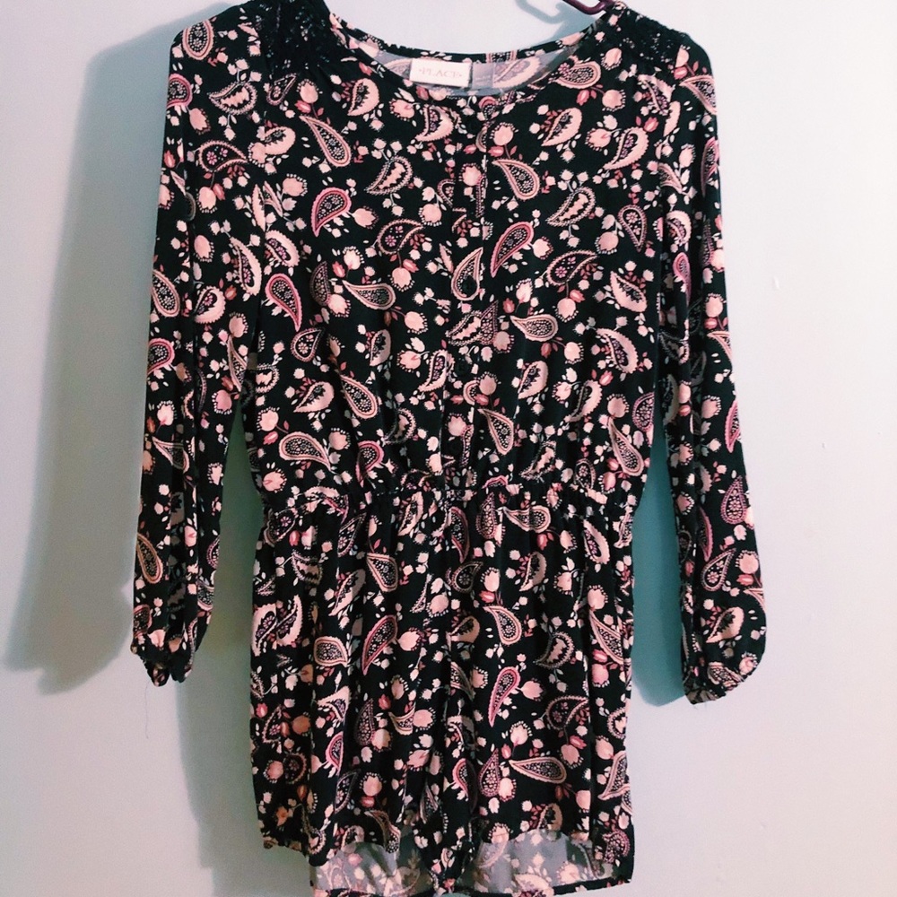 children’s place floral romper - girls size 8